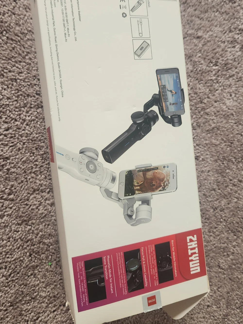 Zhiyun Smooth 4 3-Axis Smartphone Gimbal Stabilizer - Excellent Condition